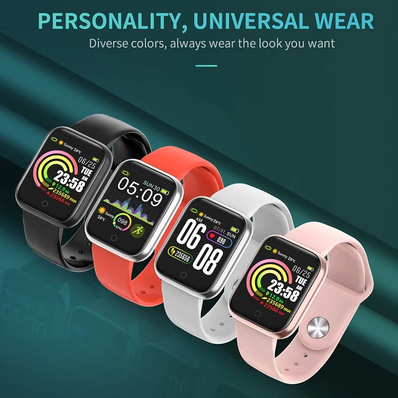 

New QW21 Smart Watch Heart Rate Monitor Blood Pressure Multiple Waterproof Sport Smartwatch Men Women Clock PK B57 P70 T80
