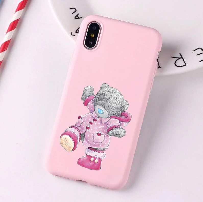 Tatty Teddy Me To You медведь Мягкий силикон конфетный чехол для телефона 6plus 7 7plus 8plus X XS XR