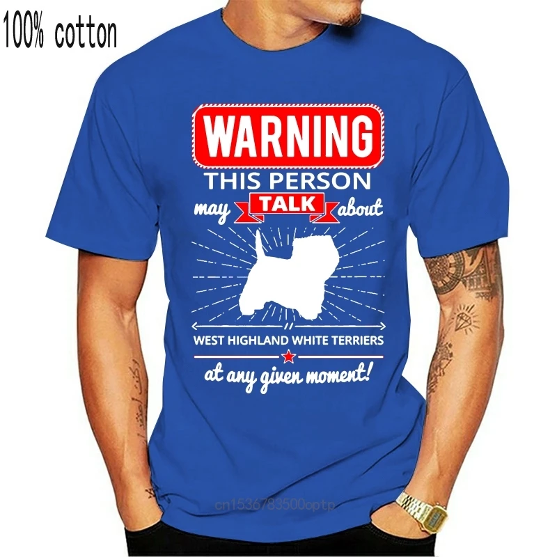 

New Men's West Highland White Terrier t shirt Character Short Sleeve round Neck cool Interesting 2021 Style summer Natural shirt