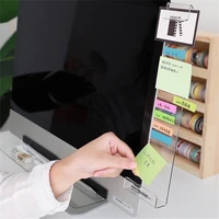 novelty monitor memo board acrylic computer side panel planner writing record desktop phone holder stationery office supplies
