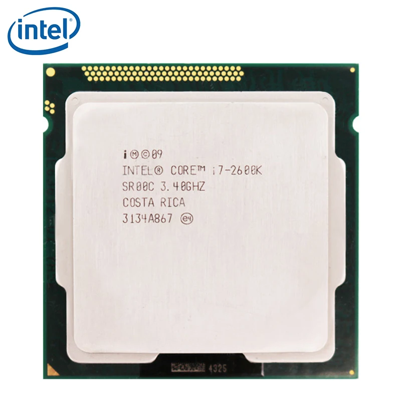 Процессор Intel Core i7 2600K 3 4 ГГц четырехъядерный ЦПУ 8 Мб 95 Вт LGA 1155 протестирован 100%