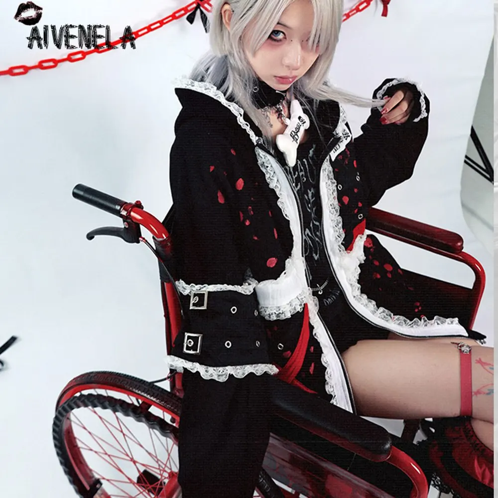 Женский бархатный свитшот с длинным рукавом в готическом стиле - купить по