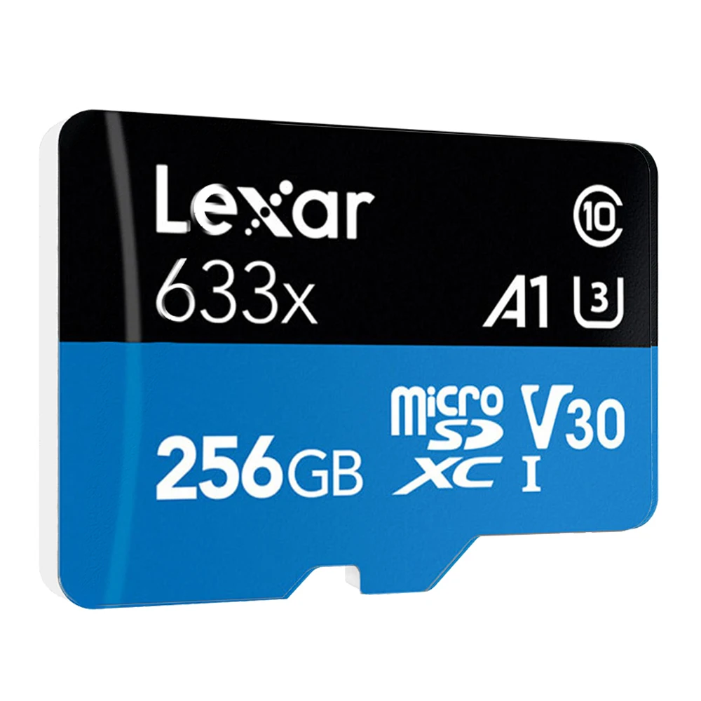 Карта памяти Micro sd Lexar 633X 256 ГБ 128 64 32 95 МБ/с. 512 100 класс 10 UHS 1 U3 флэш память TF карты