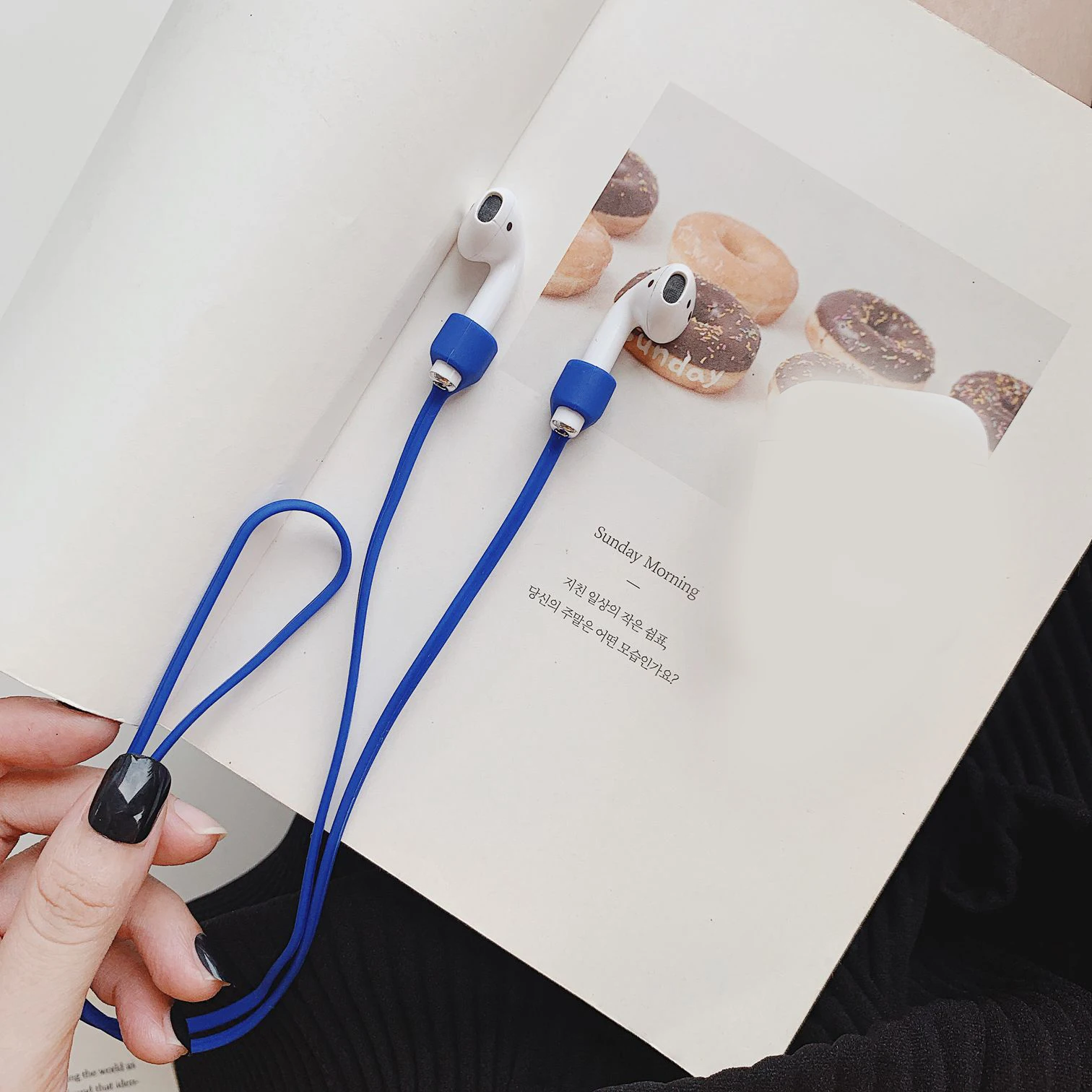 Для airpods i12 беспроводные наушники силиконовый анти-потеря ремешок для airpods i9s tws i7 i10 i11 i30 магнитный анти-потеря чехол ремень - Цвет: W