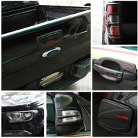 for ford ranger wildtrak t6 t7 t8 2012 22 auto styling abs matte black car body decorate cover moulding sticker car accessories