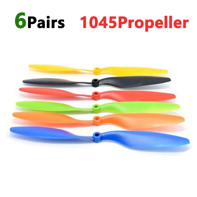 

6 Pairs 1045 Propeller CW CCW Blade for F450/F550 RC Aircraft FPV Multi-Copter Props 10x4.5 10 inch Blade