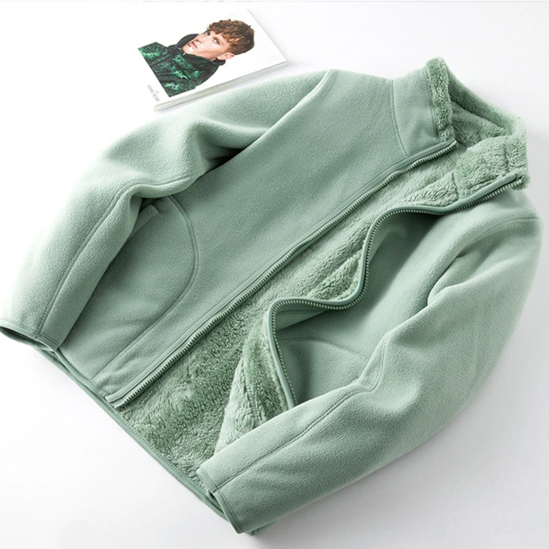 

Winter Warm Coats Sweet Women'S Sweatshirt Unisex Reversible Coral Fleece Harajuku Hoodies Ladies Flannel Pullover Hoodie