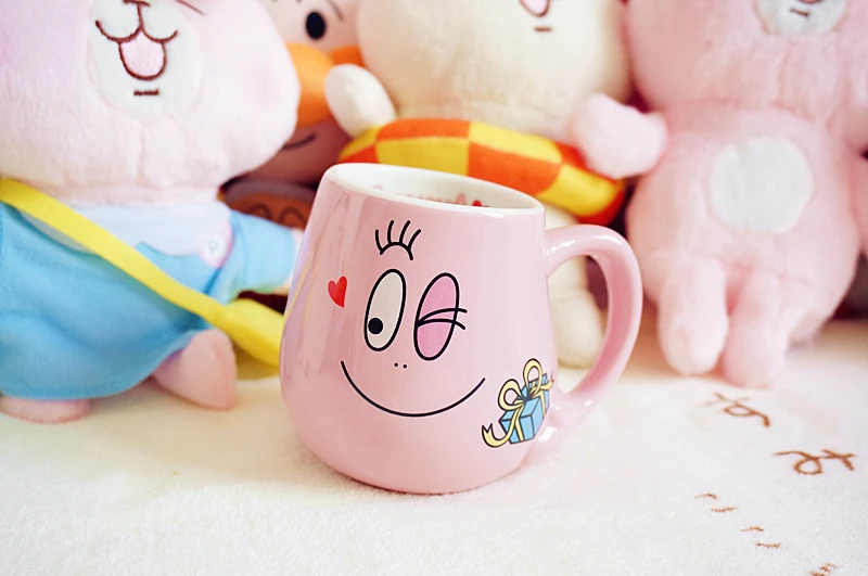 Креативная Мода Милая керамика Barbapapa кружка Barbapapa мультфильм чашка для подарка на день рождения