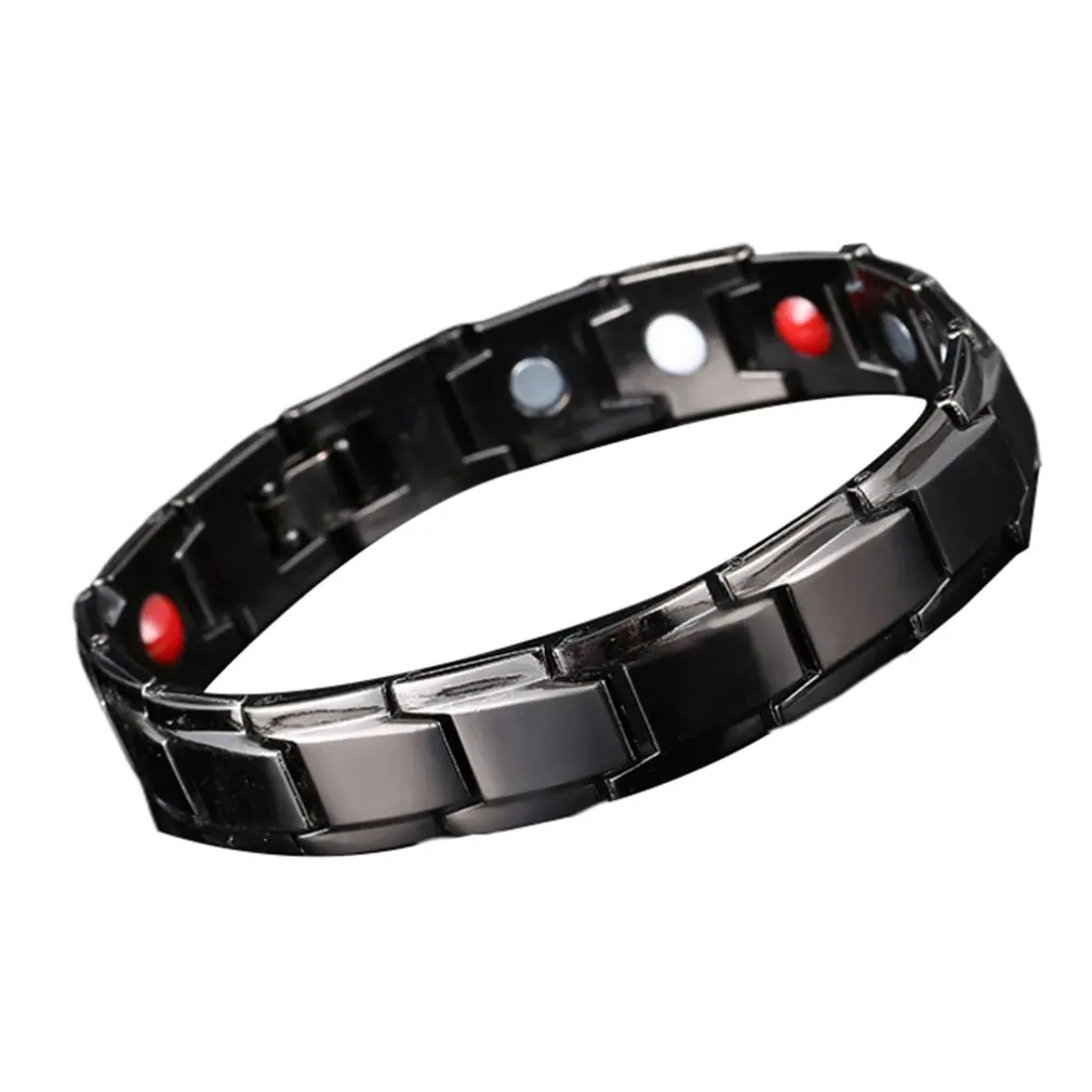 

Couples Bracelet Casual Unique Titanium Steel Energy Solid Color Magnetic Elastic Bracelet Bangle Jewelry For Male DIY Jewelry