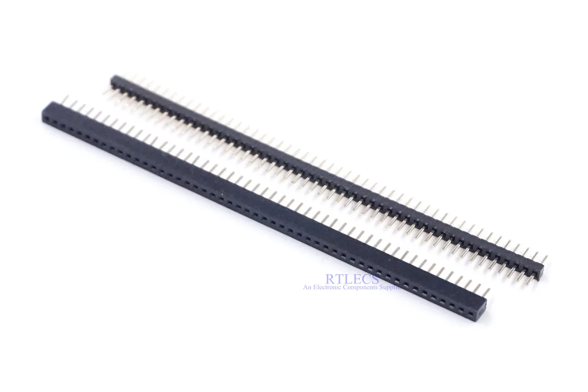 5 pcs 1.0 mm Pitch 1x50 P 50 Position PCB Header Pin Male Female Single Row Through Holes Straight Strip | Строительство и ремонт