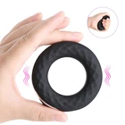 Вибратор для пениса, вибрирующее кольцо для задержки эякуляции, стимулятор в форме пениса клитора, мужское кольцо для эрекции, блокирующее кольцо, интимные игрушки для мужчин