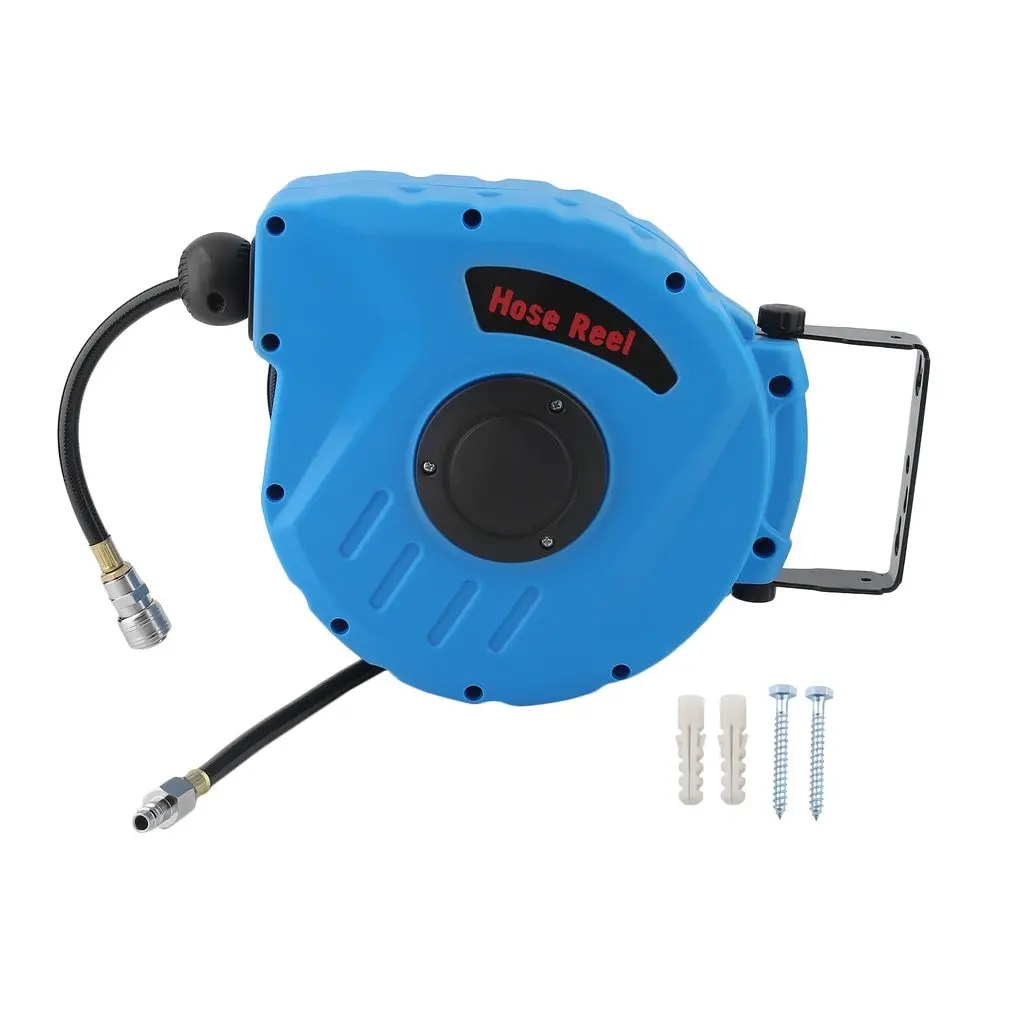 

Electric Garden Hose Reels Pneumatic Hose Reel Tympania Automatic Rolling Tube Device Washing Shrinkage Drum 10M