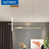 qiyimei nordic minimalist design modern pendant lighting for dining table living room bar hanglamp indoor lights luxury lamps