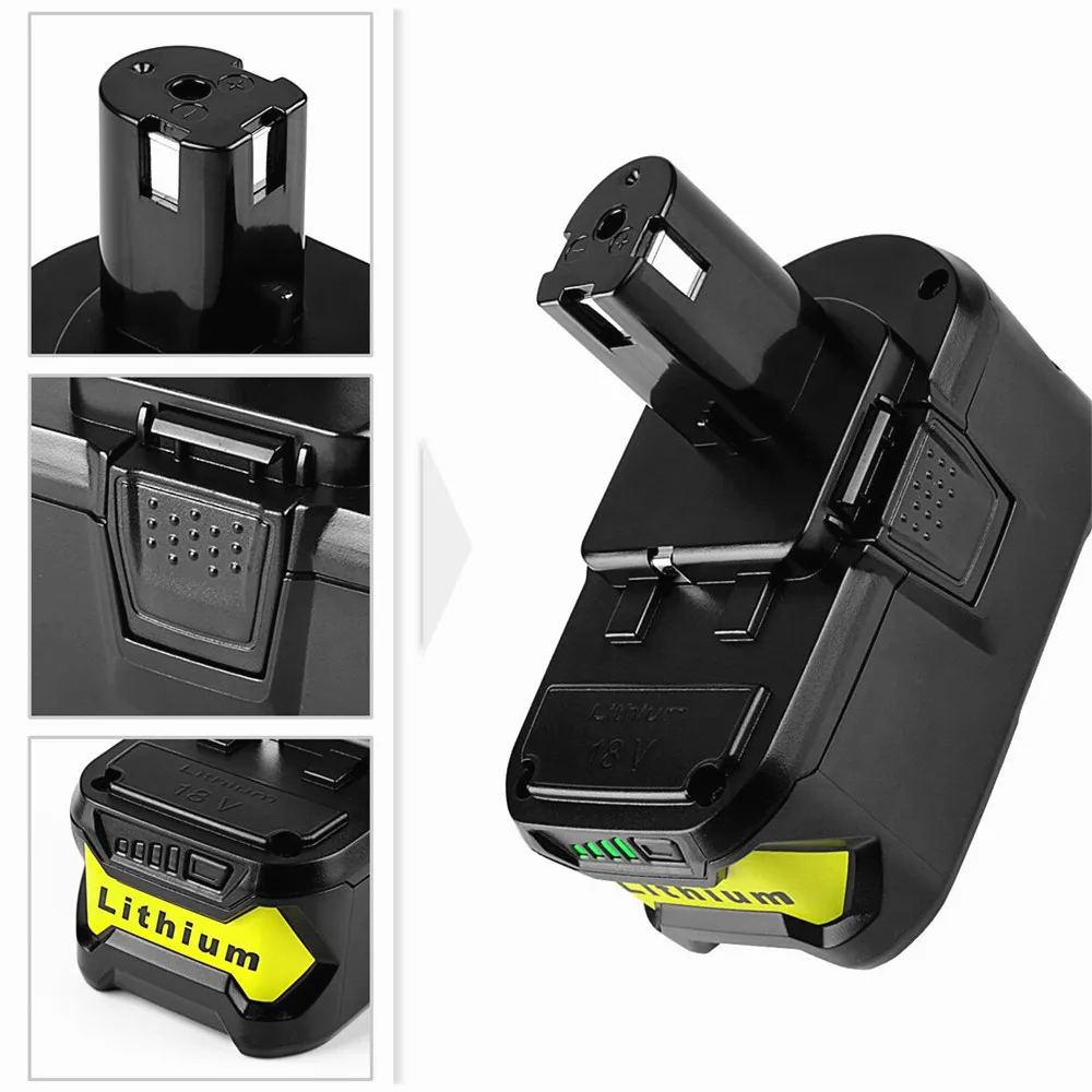 Литий-ионный аккумулятор высокой емкости 18 в 9800 мАч для Ryobi P108 RB18L40 аккумуляторная