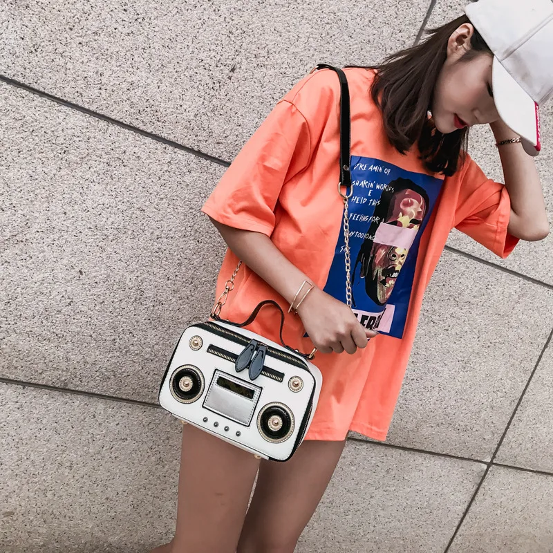 Женская сумка Кроссбоди из искусственной кожи с заклепками и цепочкой|Сумки