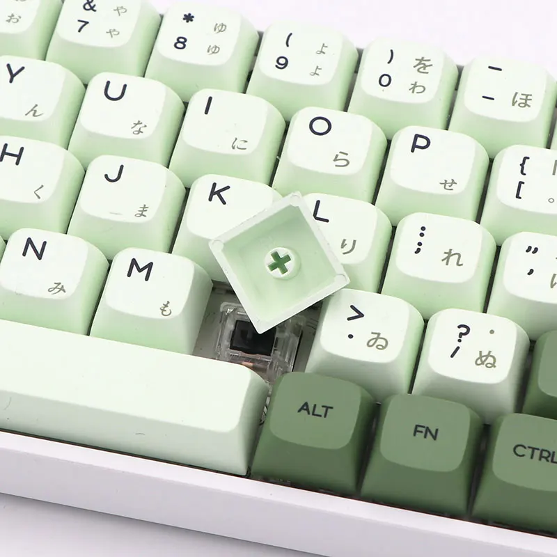 Keypro маття зеленый Ethermal краска сублимационные шрифты PBT keycap для проводной USB