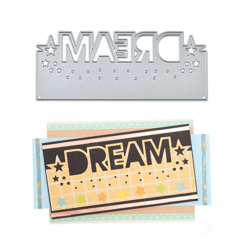 YaMinSanNiO Dream Star Border Metal Cutting Dies Stencils for DIY Scrapbooking Embossing Paper Cards Die Photo Album Card Making | Дом и сад