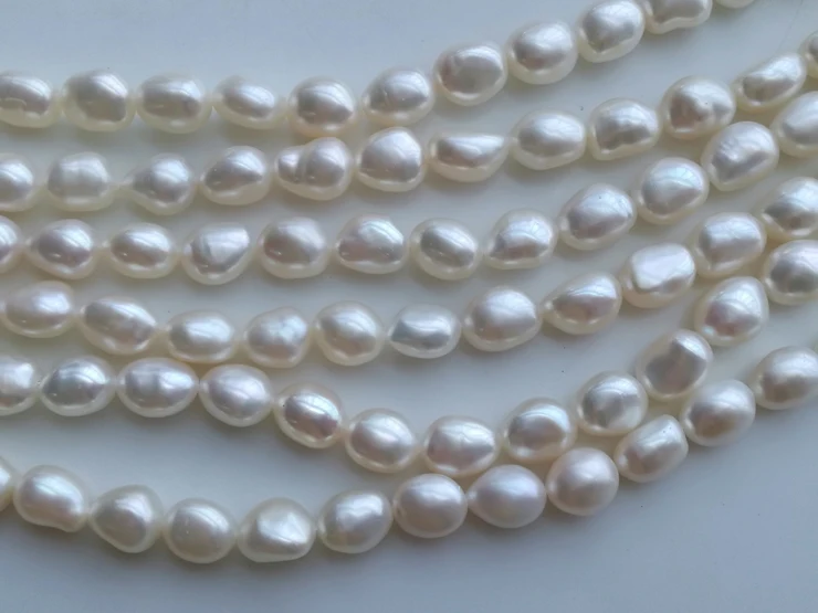 AAA Свободные бусины пресноводный жемчуг белый/розовый/фиолетовый барочный