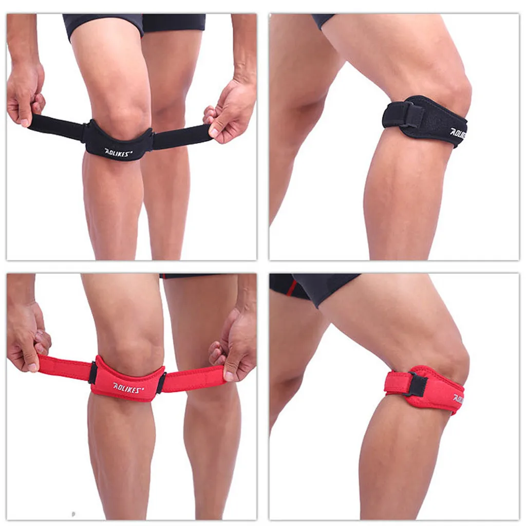 Soft Patella Tendon Brace Knee Protector Belt Strap Guard Support Adjustable Outdoor riding knee protector Sport accessories