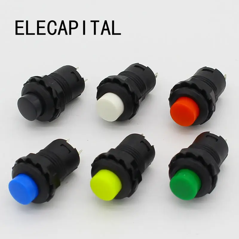 30pcs 12mm Lock Latching OFF- ON Push Button Switch maintained fixed pushbutton switches | Обустройство дома