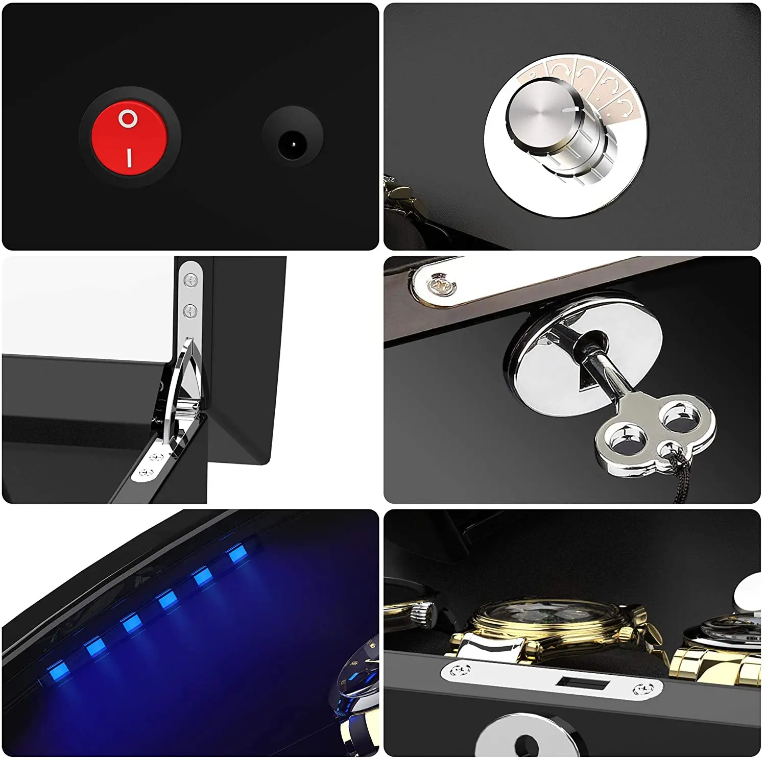 Автоматическая вращающаяся коробка для наручных часов [новое обновление] с