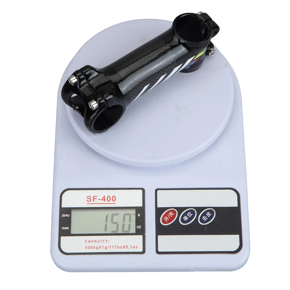 

Balugoe New aluminum+carbon fiber riser/rod Stem Scale-free carbon fiber Bicycle super-light Stem carbon handle 6 28.6-31.8MM