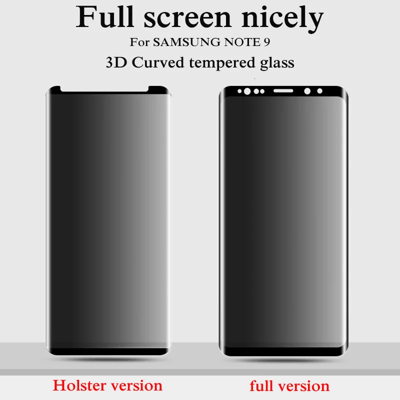3D полное покрытие, антибликовое покрытие для SAMSUNG Galaxy Note 8, 9, S8, S9 Plus, закаленное стекло, Защита экрана для S7 edge, пленка, стекло