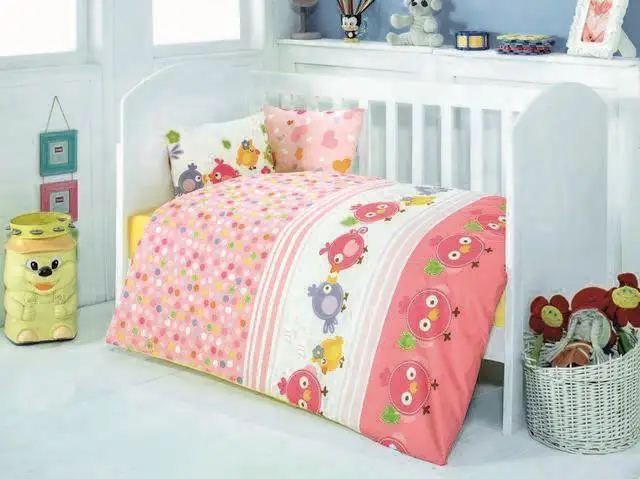 

Sweety Birds Baby Duvet cover set Pink