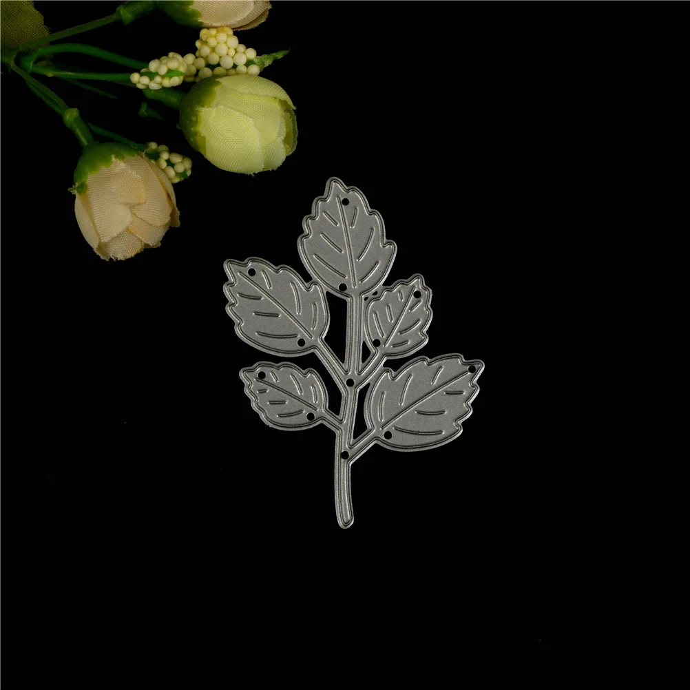 1 шт. листья Форма металлические высекальные формы резка бумажные карточки для