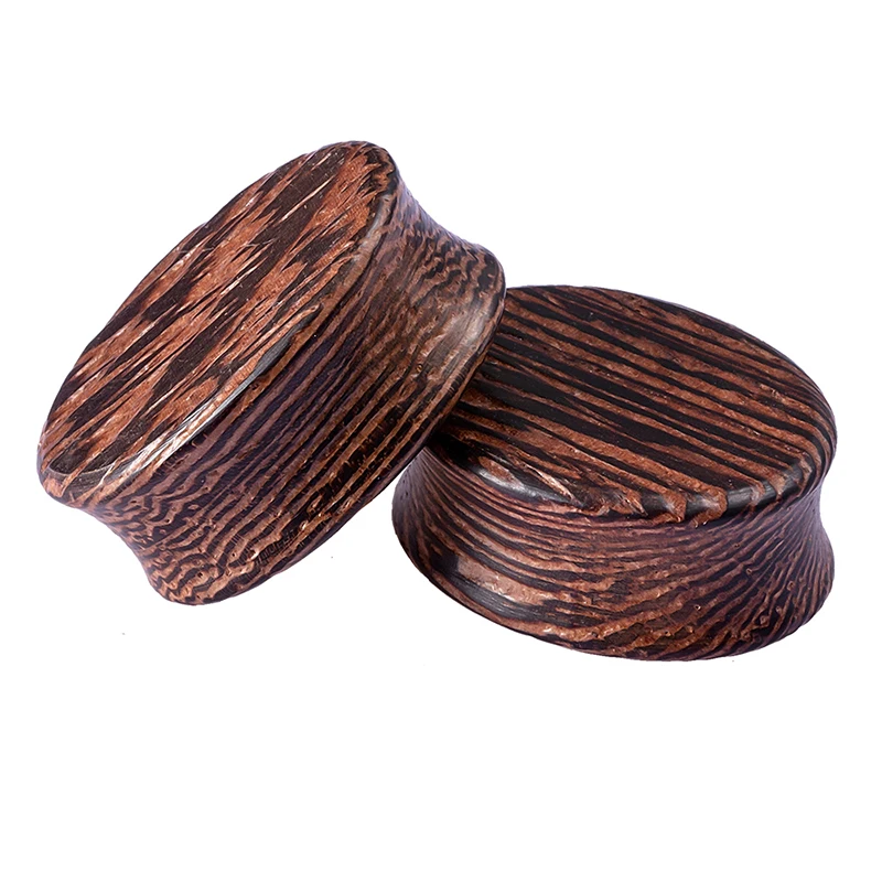 2 шт. деревянные затычки для ушей и серьги-туннели пирсинг носилки серьги