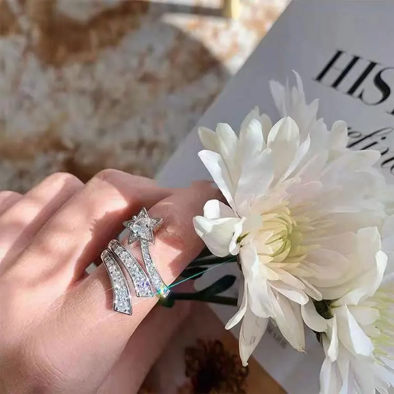 

Celebrity ring popular brand women's jewelry zircon diamond ring wedding jewelry engagement gift luxury ring