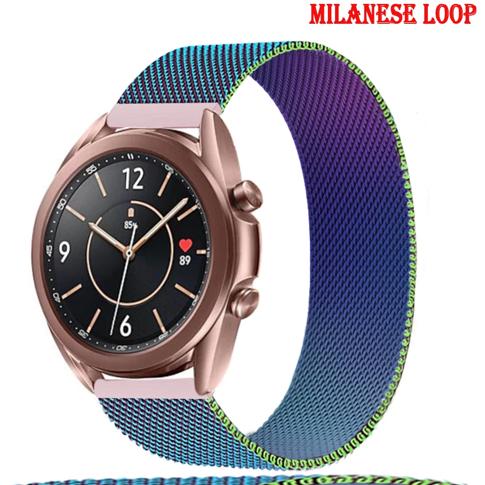 

Ремешок магнитный для Samsung Galaxy watch 3 45 мм 41 мм/Active 2 46 мм/42 мм Gear S3, браслет для часов Huawei GT/2/2e 20 мм/22 мм