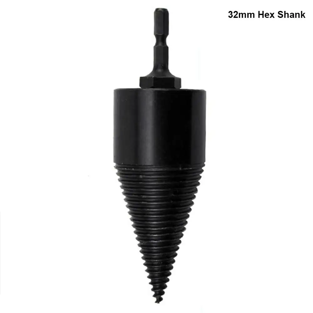 32mm Hex Shank Высокая скорость Твист Дерево сверло сепаратор спиральный конус сплит отверстие проводник деревообрабатывающий инструмент XB 66 - Цвет: 32mm Hex Shank
