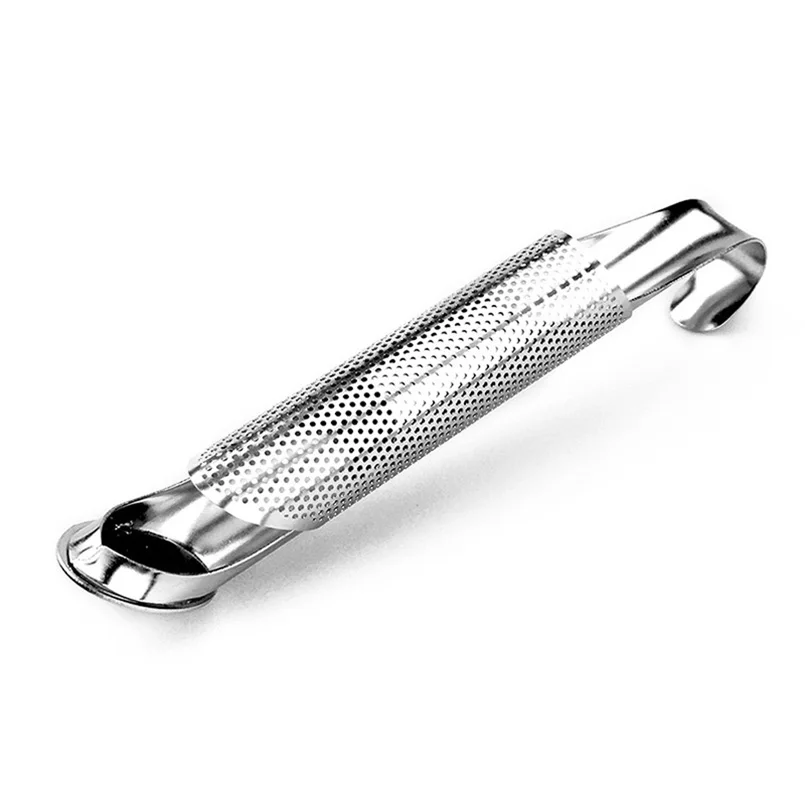 1 шт. Чайный фильтр из нержавеющей стали в форме табачной трубы многоразовый для