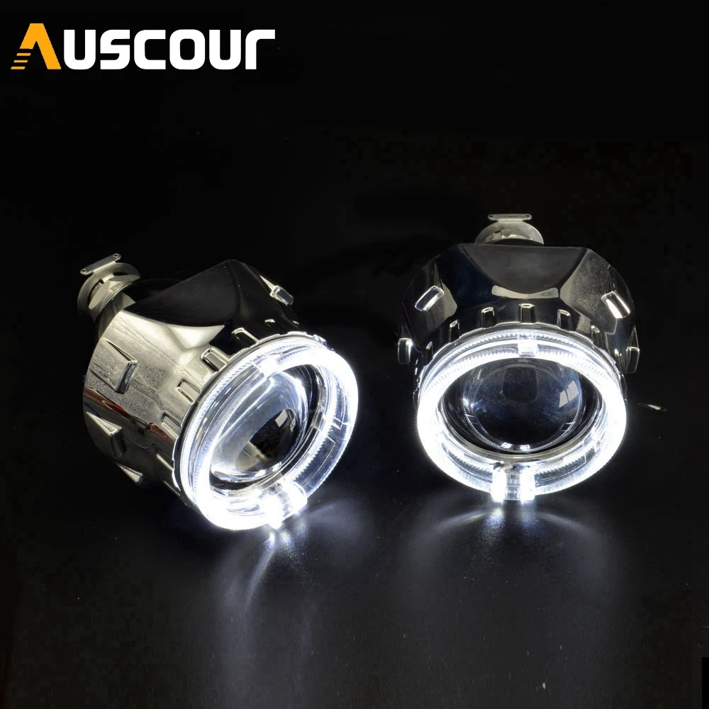 Биксеноновые линзы h1 для проектора дневные ходовые огни с желтым поворотным