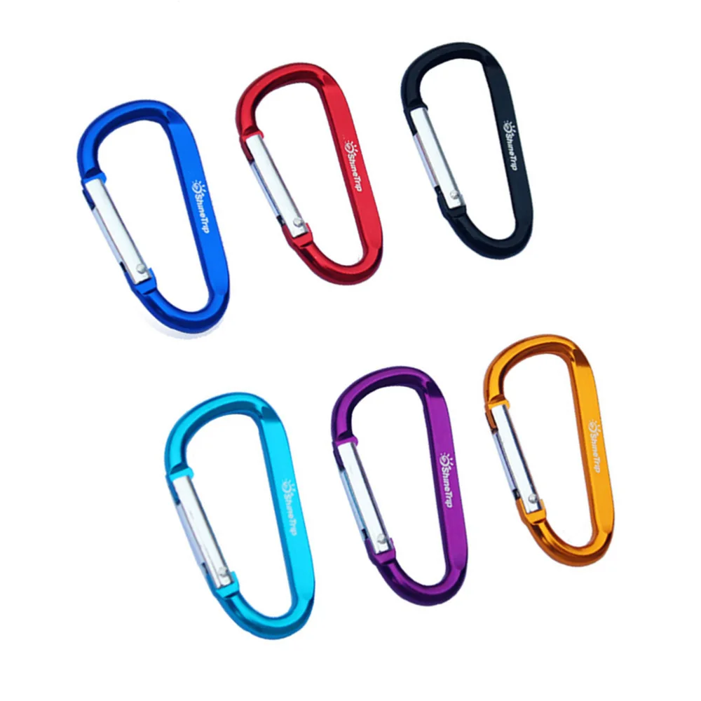 

12Pcs D Shaped Carabiners Heavy Duty Lightweight Multifunction Carabiners Self Locking Hooks for Outdoor