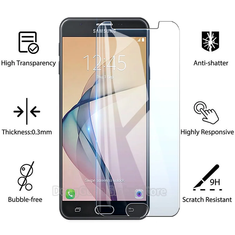 9h 3ps protective glass for samsung j2 j3 j4 j5 j6 j7 a3 a5 a7 a8 a51 a71 2016 2017 prime tempered screen protector glass film free global shipping