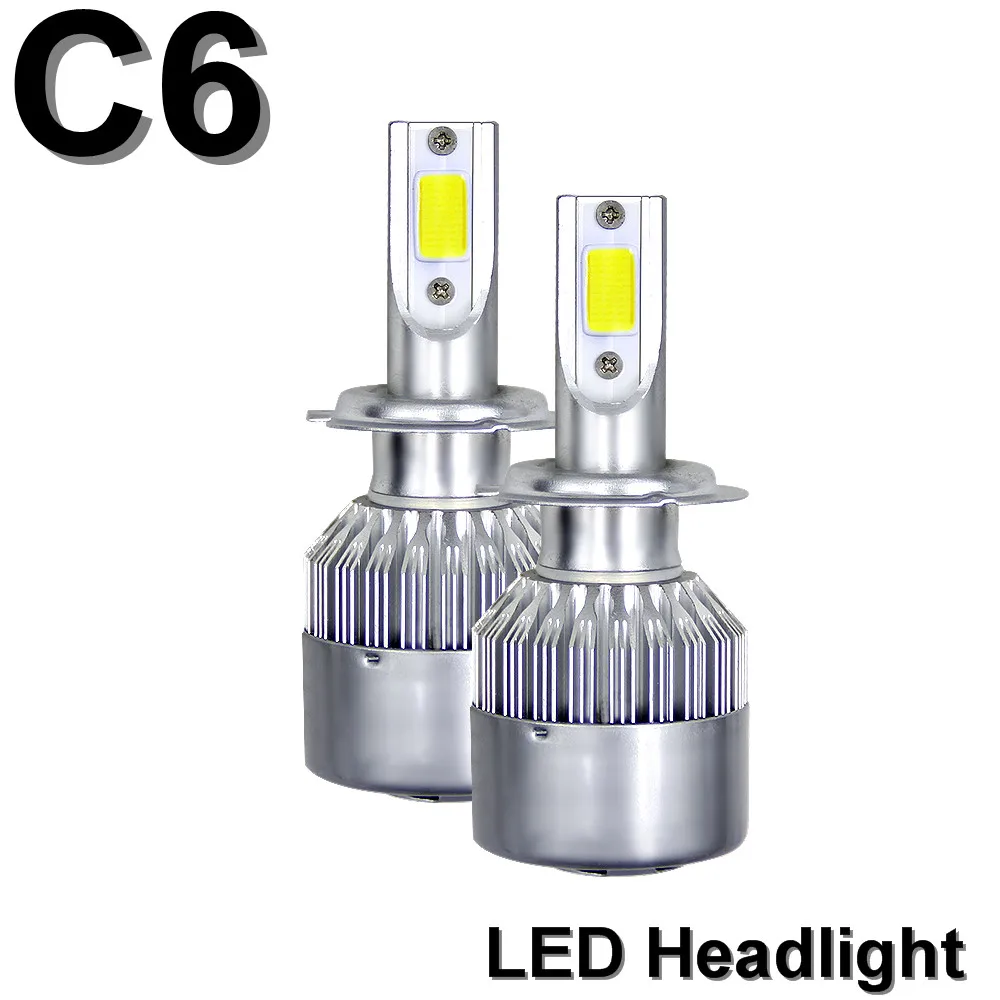 2 шт. светодиодный головной светильник лампочка H4 автомобильный H7 мини