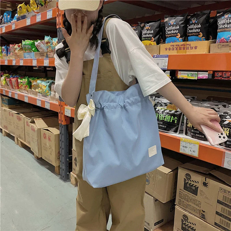 Водонепроницаемая нейлоновая вместительная сумка на плечо для женщин Пляжная