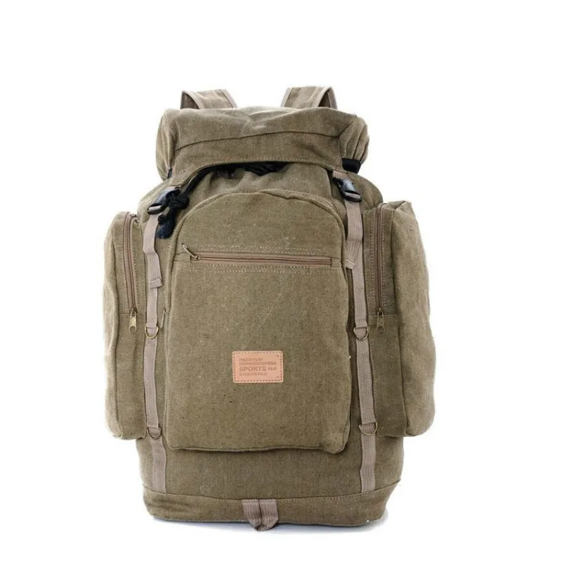 Вместительный прочный большой рюкзак из парусины в стиле ретро дорожная сумка на