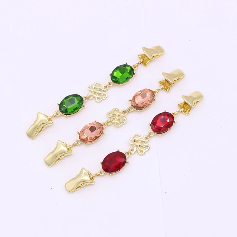 Antique Flower Shirt Collar Clip Cardigan Holder Sweater Shawl Duck mouth Clothing Pins Sewing Clips for Suspenders | Украшения и