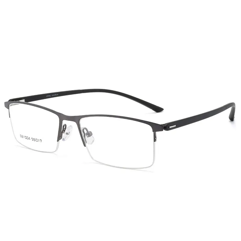

Half Rim Metal Frame Glasses For Man Ultra Light Business Style Upsale Frame Myopia Spectacles