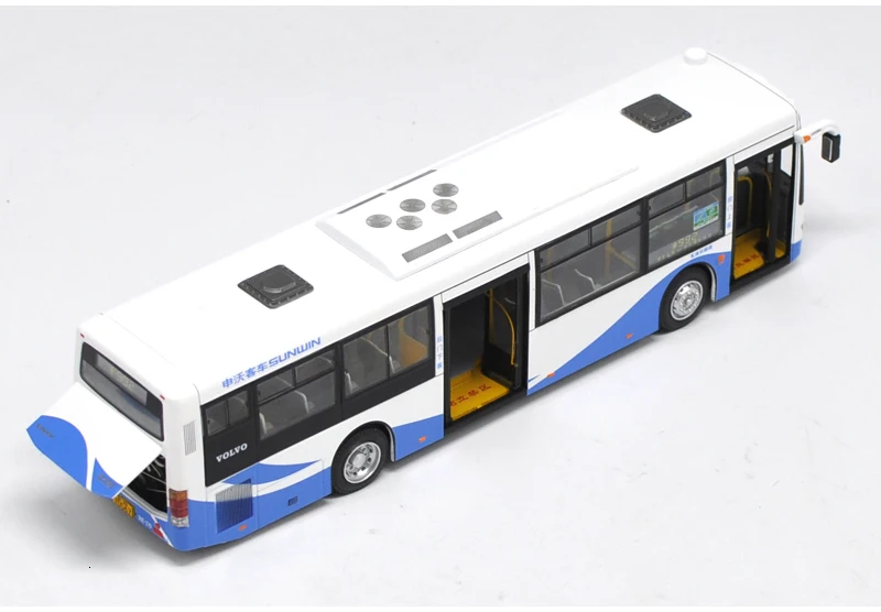 Специальный литой металл 1/43 Шанхай Shenwo моделирование автобус модель настольный дисплей Коллекция игрушек для детей