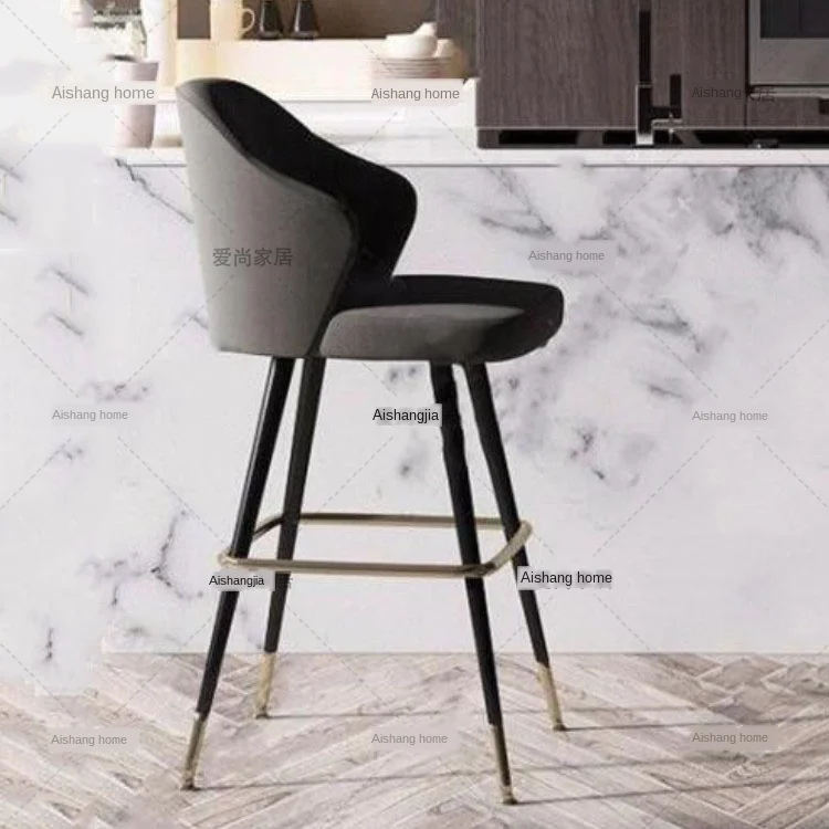 Американский барный стул из массива дерева простая женская обувь для отдыха