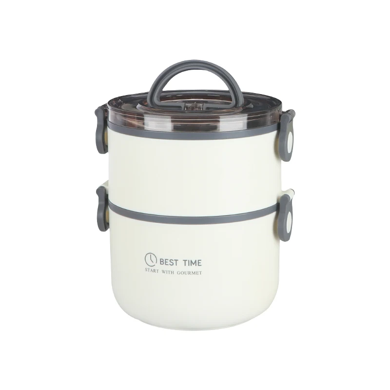 

Japanese-Style Stainless Steel office worker student takeaway box canteen dormitory simple double-layer large-capacity portable