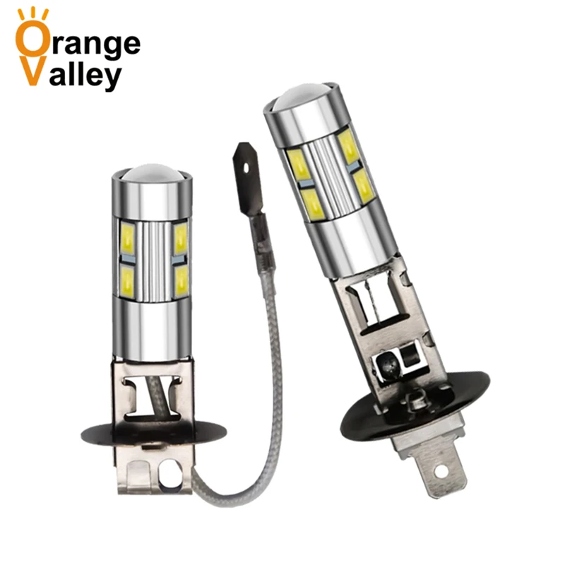 

2 шт., автомобильные светодиодсветодиодный лампы H1 H3 5630 SMD 12 В