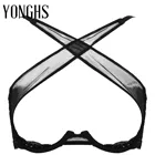 Женское нижнее белье, бюстгальтер с открытой чашкой, топ, прозрачный сетчатый бюстгальтер, регулируемые бретельки-спагетти, бюстгальтер на косточках с перекрестными лямками спереди