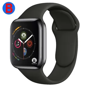 b men women bluetooth smart watch series 6 smartwatch for apple ios iphone xiaomi android smart phone red button free global shipping