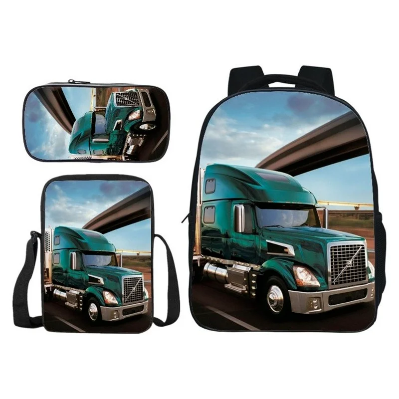 

2021 New Hot 3D Cartoon Car Printing Boys School Bag Children Orthopedic Backpack Schoolbags Kids Student Backpack