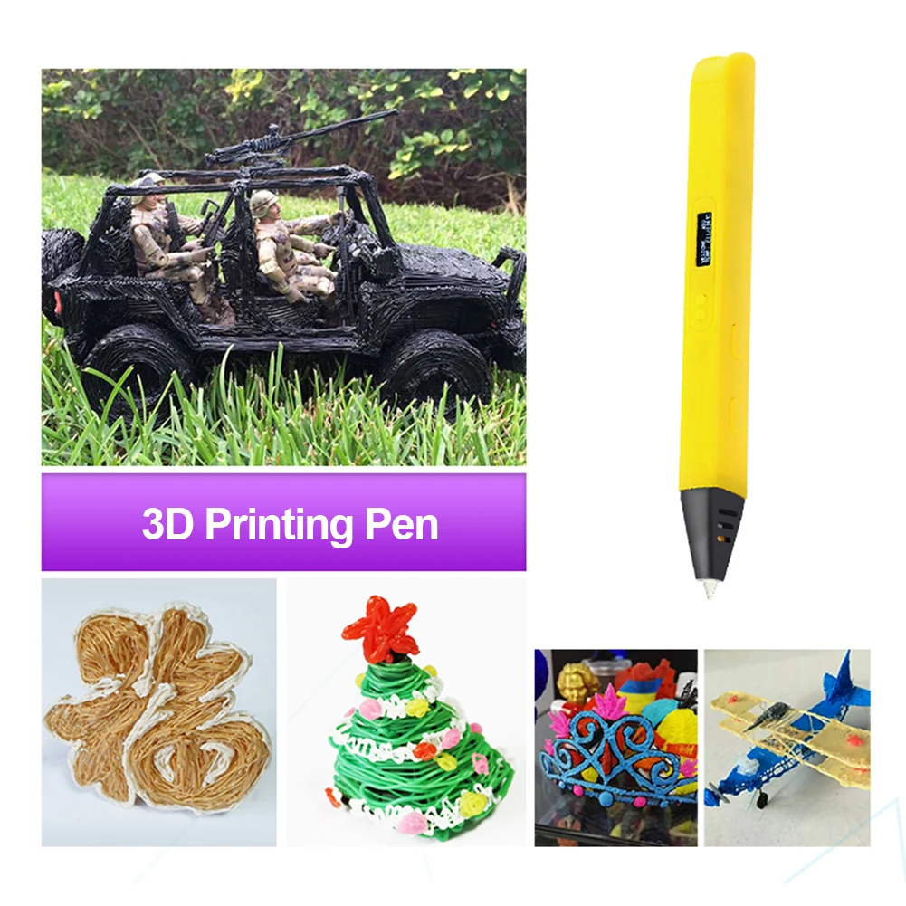 

LIHUACHEN RP800A 3D Printing Pen with OLED Display Professional 3D Drawing Pen for Doodling Art Craft Making and Education toys
